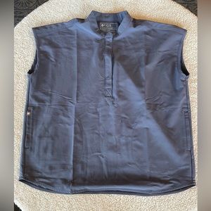 Figs Rafaela Scrub Top - Space Grey